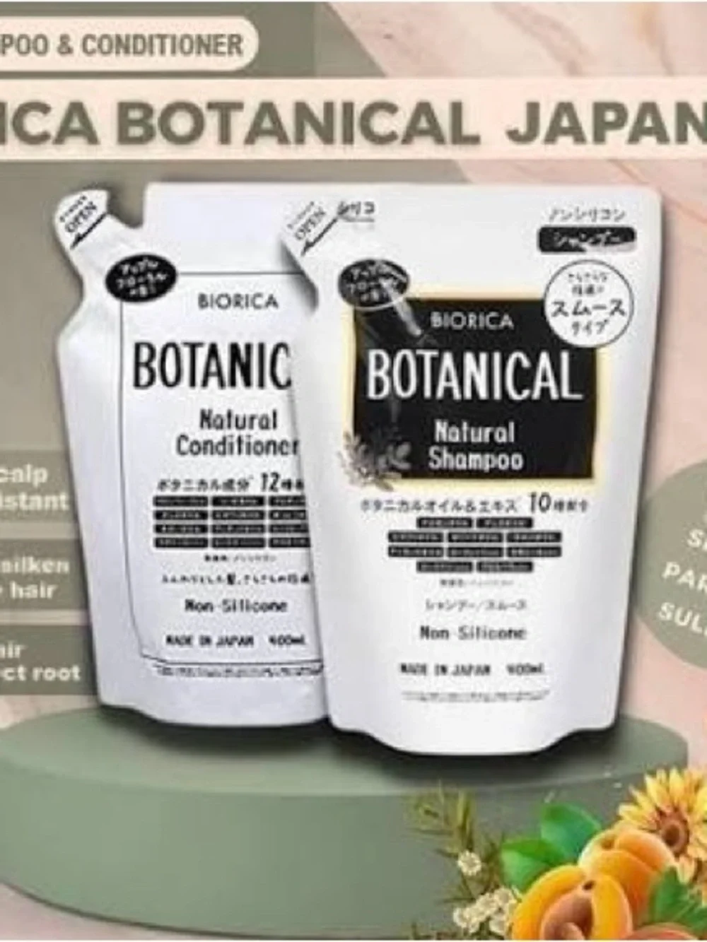 Biorica Botanical Natural Shampoo & Conditioner - Apple Floral Scent